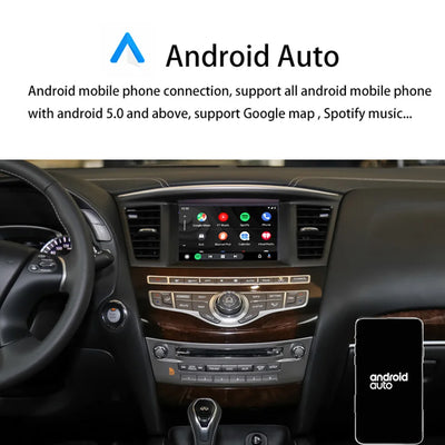 Wireless CarPlay Module for Nissan Patrol Y62 Armada Infiniti QX56 QX80 2008-2021 Android Auto Mirror Link Smart Box