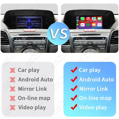 Wireless CarPlay Android Auto For Acura RDX TL ILX ZDX MDX 2007-2013 Single Screen Models CarPlay Retrofit Module