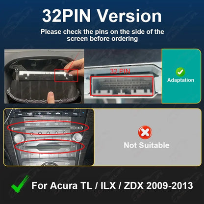 Wireless CarPlay Android Auto For Acura RDX TL ILX ZDX MDX 2007-2013 Single Screen Models CarPlay Retrofit Module