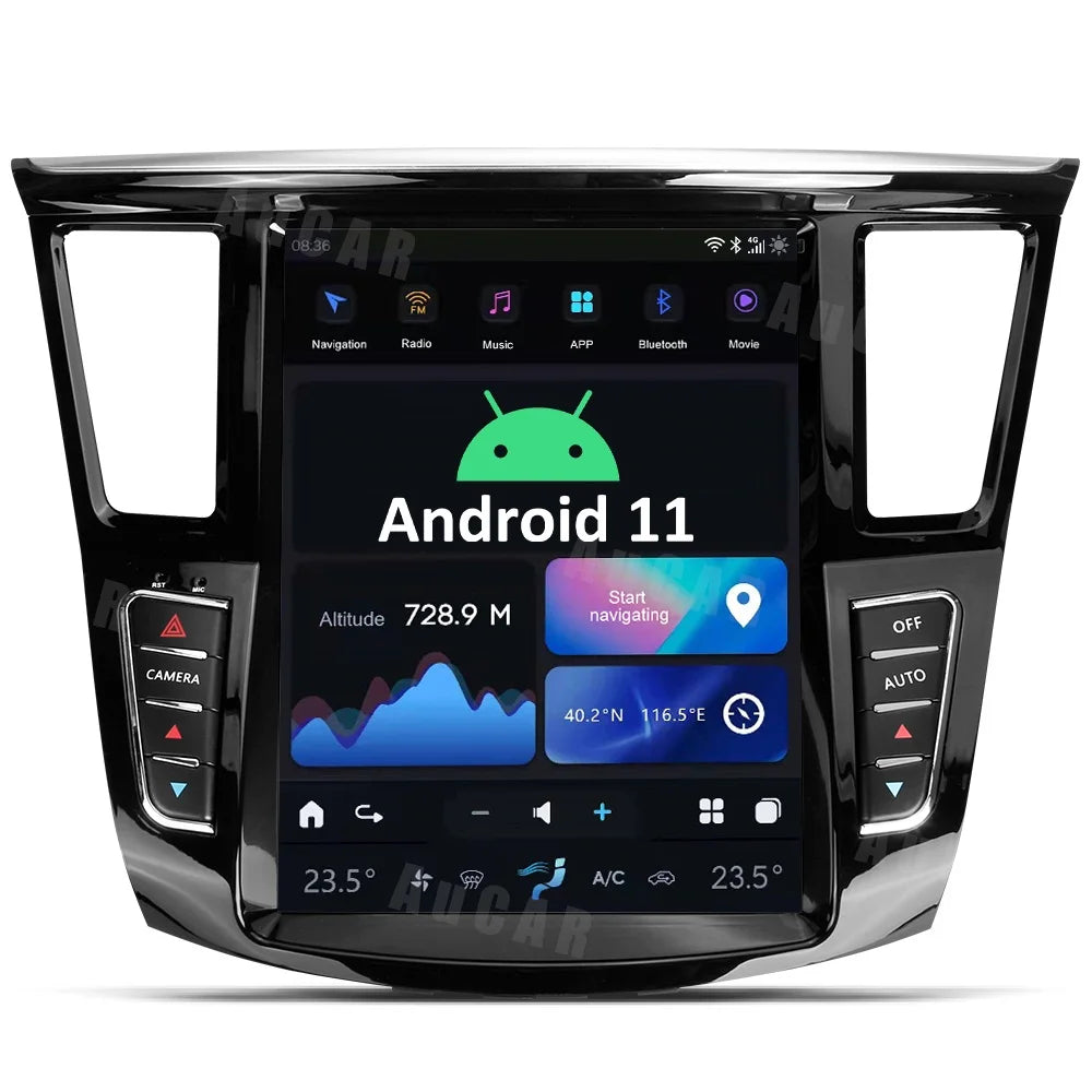 INFINITI QX60 JX  2011-2020 TESLA-STYLE SCREEN 12.1" Android 11
