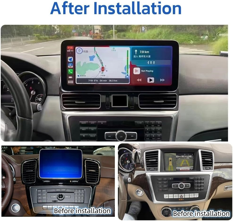 Android 13 Car Radio Touchscreen 12.3'' Car Stereo For Mercedes Benz ML W166 GL X166 GLE GLS 2012-2020