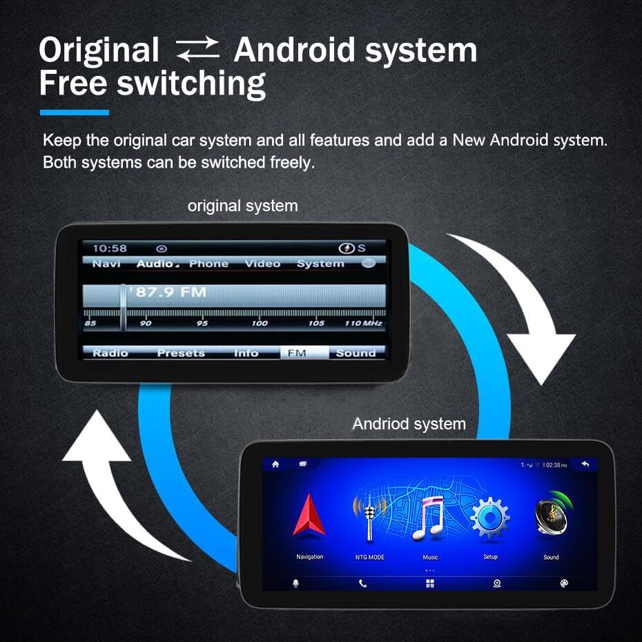 Android 13 Car Radio Touchscreen 12.3'' Car Stereo For Mercedes Benz ML W166 GL X166 GLE GLS 2012-2020