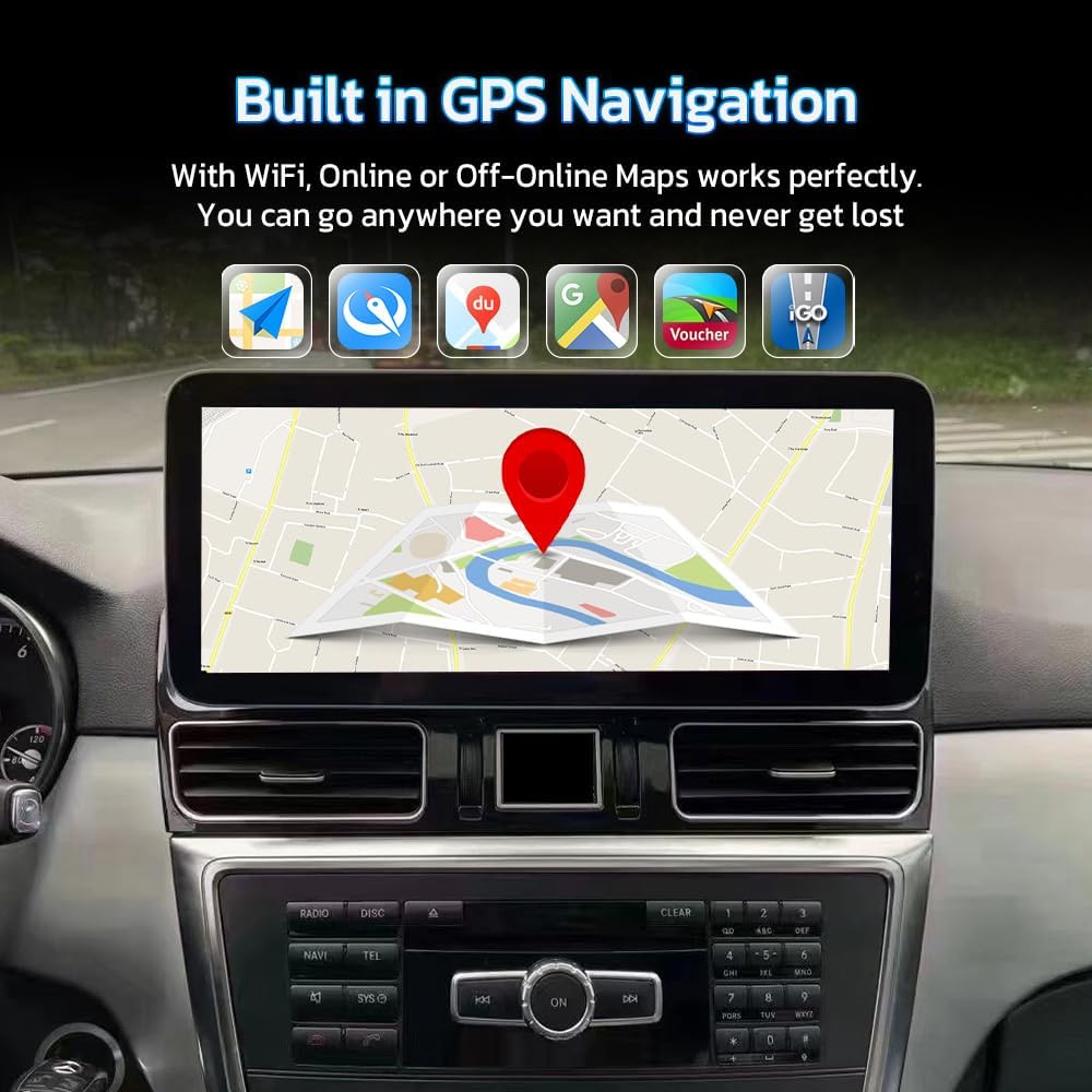 Android 13 Car Radio Touchscreen 12.3'' Car Stereo For Mercedes Benz ML W166 GL X166 GLE GLS 2012-2020