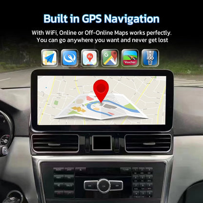 Android 13 Car Radio Touchscreen 12.3'' Car Stereo For Mercedes Benz ML W166 GL X166 GLE GLS 2012-2020