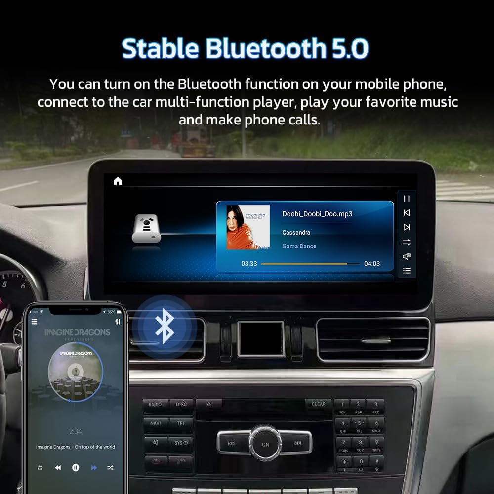 Android 13 Car Radio Touchscreen 12.3'' Car Stereo For Mercedes Benz ML W166 GL X166 GLE GLS 2012-2020