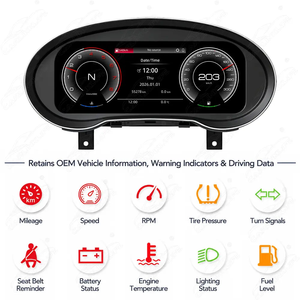 Audi A3 Q2 (2013-2020) Digital Cluster with CarPlay