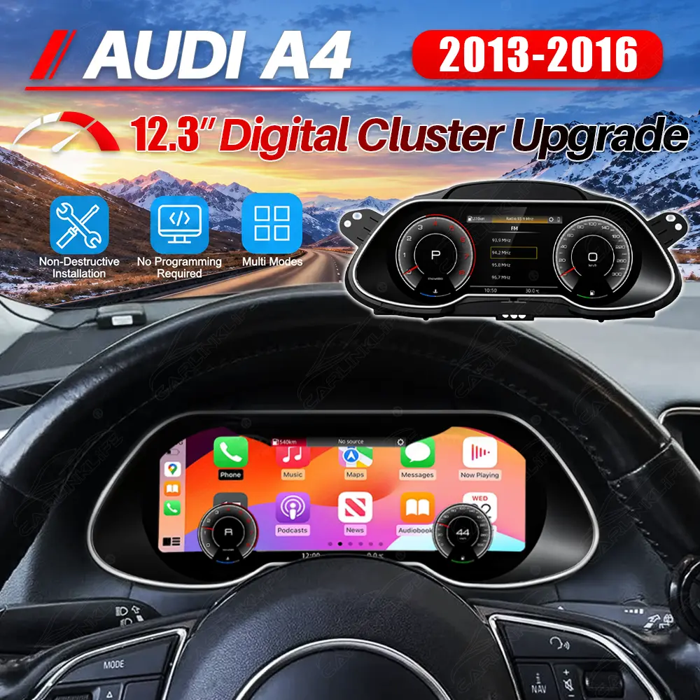 Audi A4 (2013-2016) Digital Cluster with CarPlay