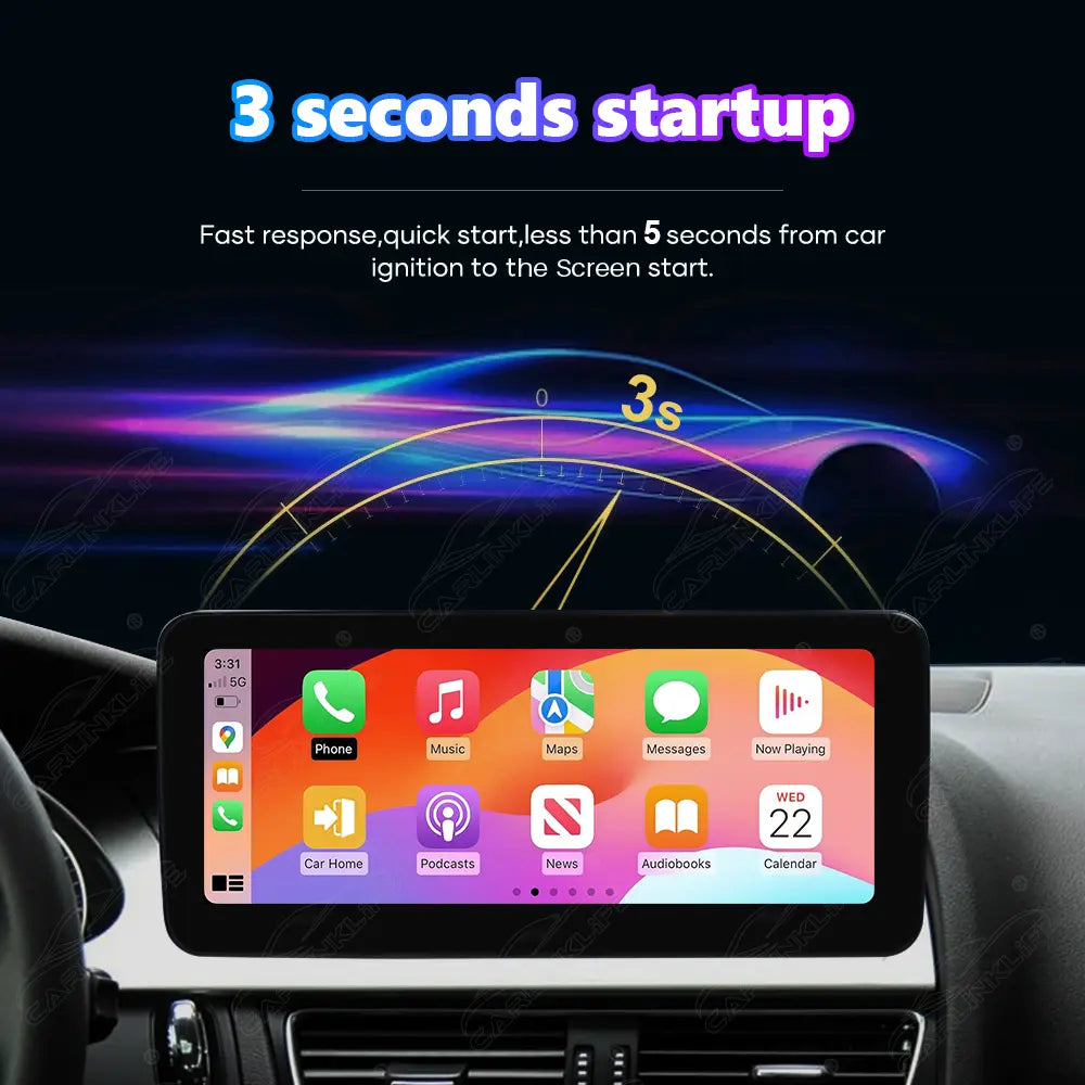 10.25"/12.3" Linux Touch Screen For Audi A4 A5 2009-2016 Wireless Carplay Android Auto Car Radio