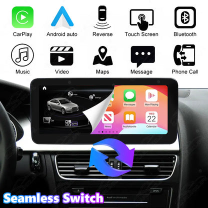 10.25"/12.3" Linux Touch Screen For Audi A4 A5 2009-2016 Wireless Carplay Android Auto Car Radio