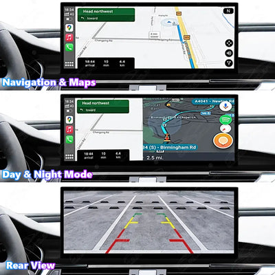 12.3" Linux Touch Screen For Audi A6 A7 2011-2018 Wireless Carplay Android Auto Car Radio
