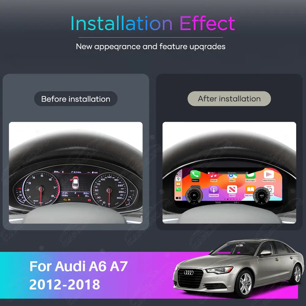 Audi A6 A7 (2012-2018) Digital Cluster with CarPlay