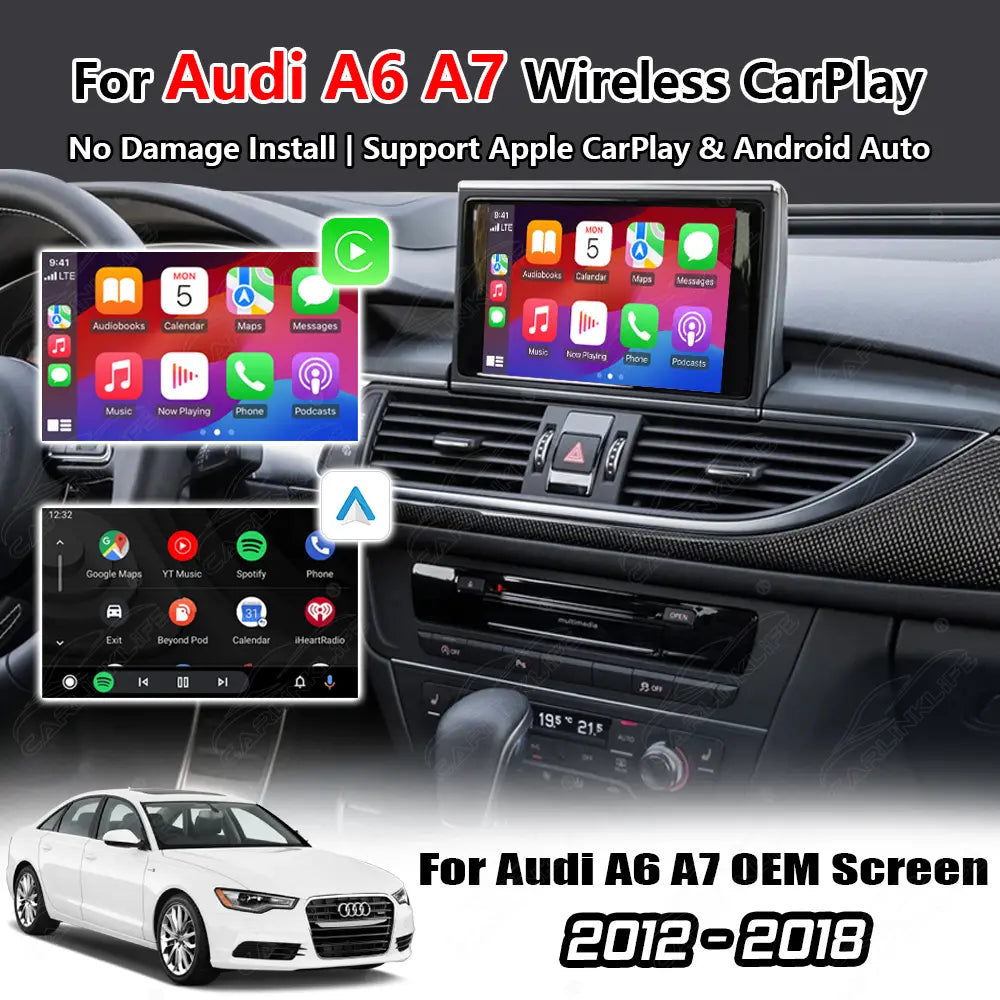 Wireless Apple Carplay & Android Auto for Audi A6 A7 2012-2018