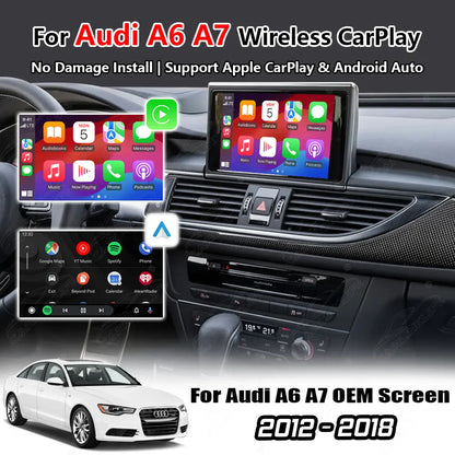 Wireless Apple Carplay & Android Auto for Audi A6 A7 2012-2018