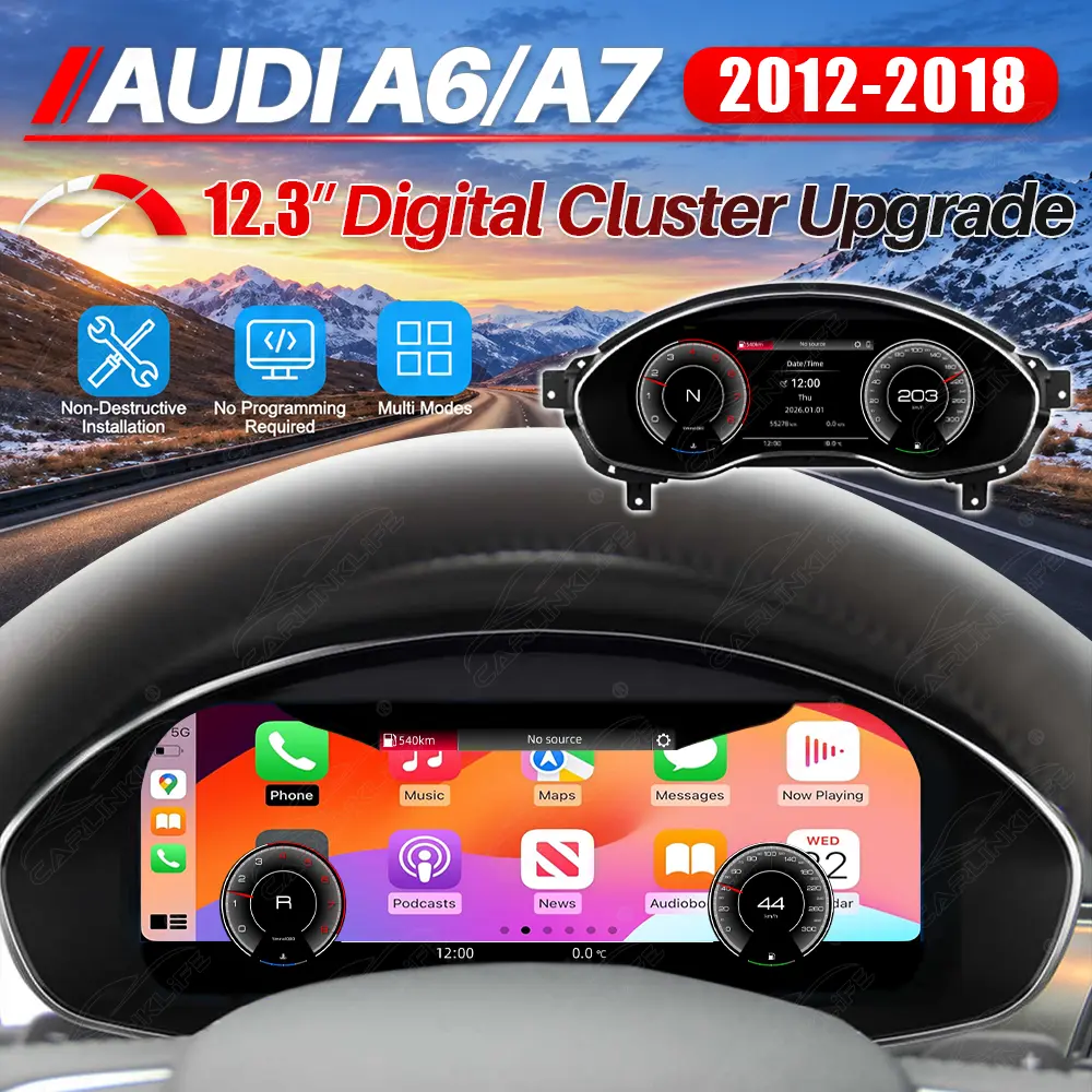 Audi A6 A7 (2012-2018) Digital Cluster with CarPlay