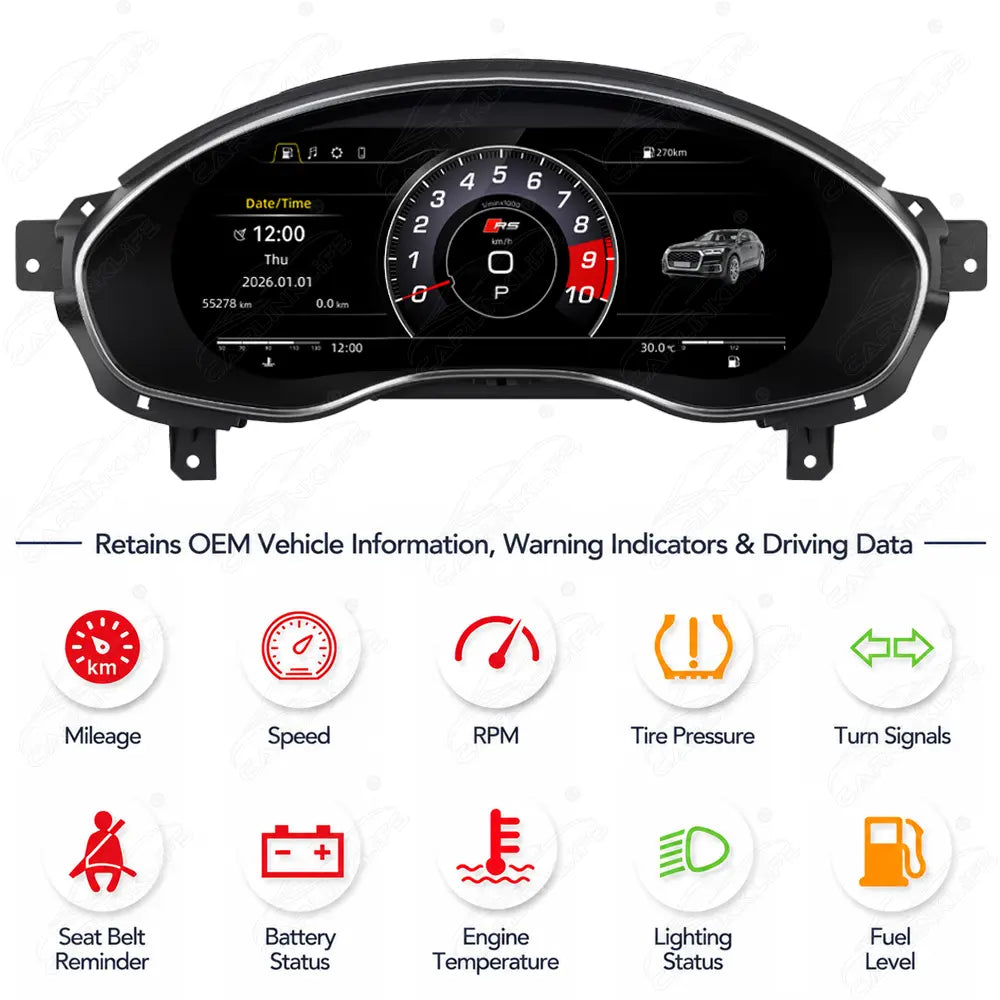 Audi A6 A7 (2012-2018) Digital Cluster with CarPlay
