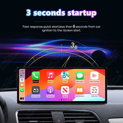 12.3" Linux Touch Screen For Audi Q3 2013-2018 Wireless Carplay Android Auto Car Radio