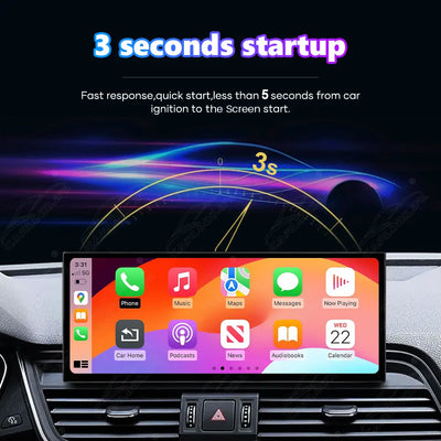 12.3" Linux Touch Screen For Audi Q5 2018-2020 Wireless Carplay Android Auto Car Radio