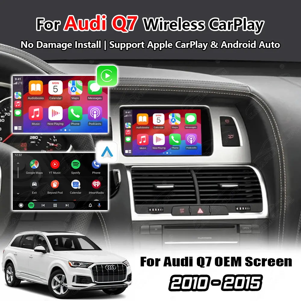 Wireless Apple Carplay & Android Auto for Audi Q7 2010-2015