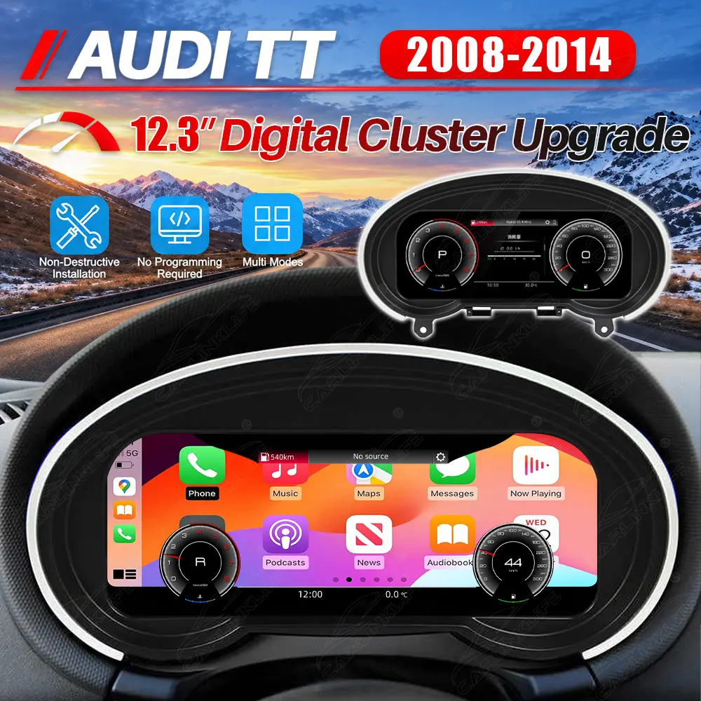 Audi TT (2008-2014) Digital Cluster with CarPlay