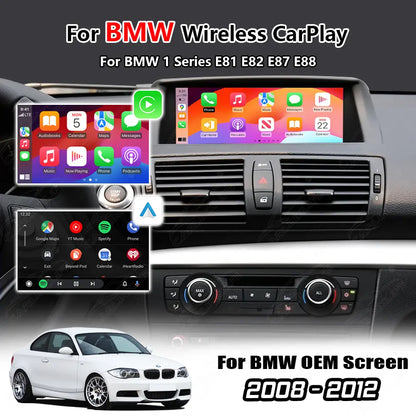 Wireless Apple Carplay & Android Auto for BMW 1Series E81 E82 E87 E88