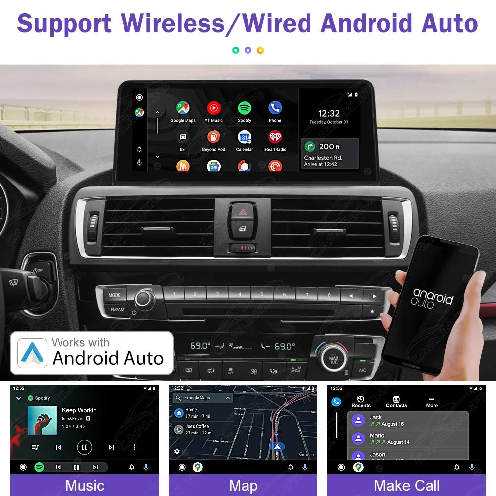 10.25 LINUX SCREEN BMW 3/4 Series F30 F31 F32 F33 F34 F36 UPGRADE Wireless Carplay/Android auto