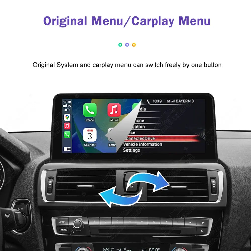 10.25 LINUX SCREEN BMW 3/4 Series F30 F31 F32 F33 F34 F36 UPGRADE Wireless Carplay/Android auto