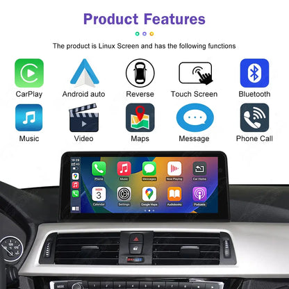 10.25 LINUX SCREEN BMW 3/4 Series F30 F31 F32 F33 F34 F36 UPGRADE Wireless Carplay/Android auto