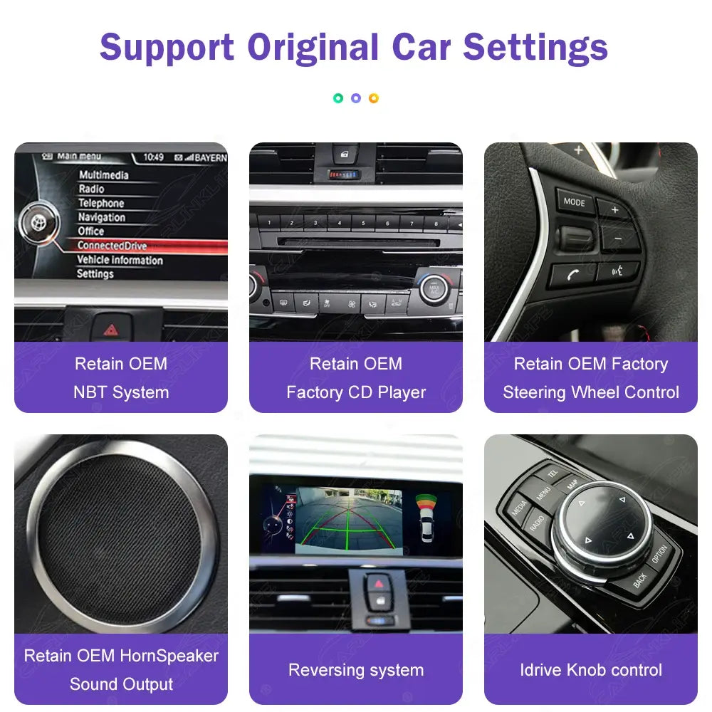 10.25 LINUX SCREEN BMW 3/4 Series F30 F31 F32 F33 F34 F36 UPGRADE Wireless Carplay/Android auto