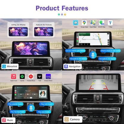 10.25 LINUX SCREEN BMW 3/4 Series F30 F31 F32 F33 F34 F36 UPGRADE Wireless Carplay/Android auto