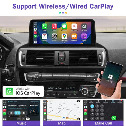 10.25 LINUX SCREEN BMW 3/4 Series F30 F31 F32 F33 F34 F36 UPGRADE Wireless Carplay/Android auto