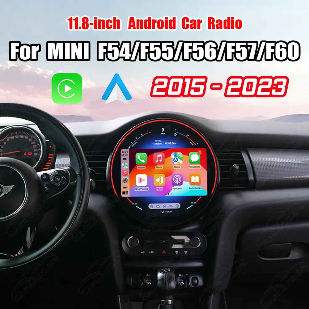 11.8" Android Car Radio for BMW MINI Cooper/ Clubman/ Countryman 2015-2023 Car Stereo CarPlay Multimedia Player