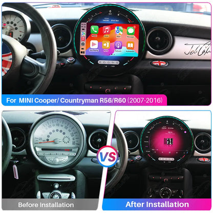 RoverOne 4+64GB Car Stereo CarPlay GPS Navigation Bluetooth For BMW MINI Cooper R56 R60 2007 2014 Android Touch Screen Player RoverOne 4+64GB Car Stereo CarPlay GPS Navigation Bluetooth For BMW MINI Cooper R56 R60 2007 2014 Android Touch Screen Player