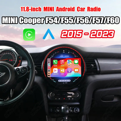 11.8" Android Car Radio for BMW MINI Cooper F54/F55/F56/F57/F60 2015-2023 Car Stereo CarPlay Multimedia Player