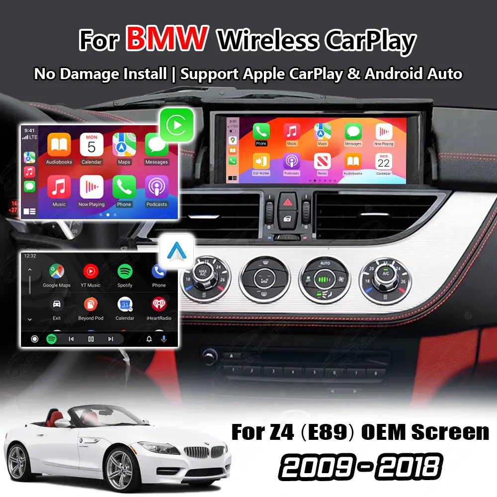 Wireless Apple Carplay & Android Auto for BMW Z4 E89