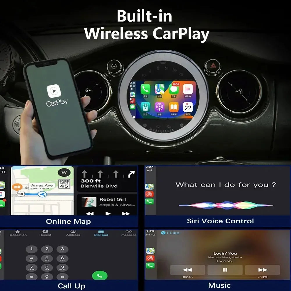 MINI Cooper R56 R57 R58 R60 2007-2015 S Clubman Android Car Radio GPS ...