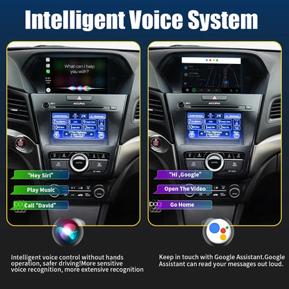 Wireless Apple CarPlay Android Auto For Acura MDX RDX TLX ILX RLX Honda Odyssey 2013-2019 Dual-Screen Models CarPlay Retrofit Module