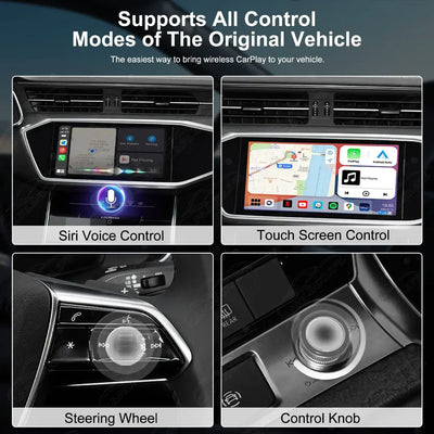 Carlinklife Magic Box 2.0 - Wireless CarPlay/ Android Auto Adapter Streaming Multimedia AI Box MAX