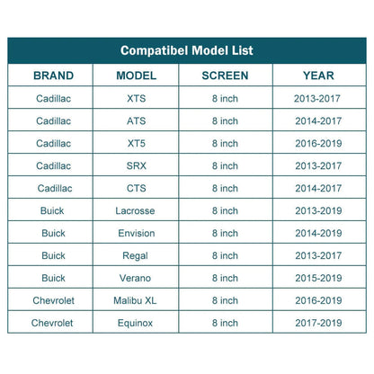 Wireless Apple CarPlay/Android Auto Upgrade Module for Cadillac XT5 XTS ATS SRX CTS 2016-2019 Buick Chevrolet