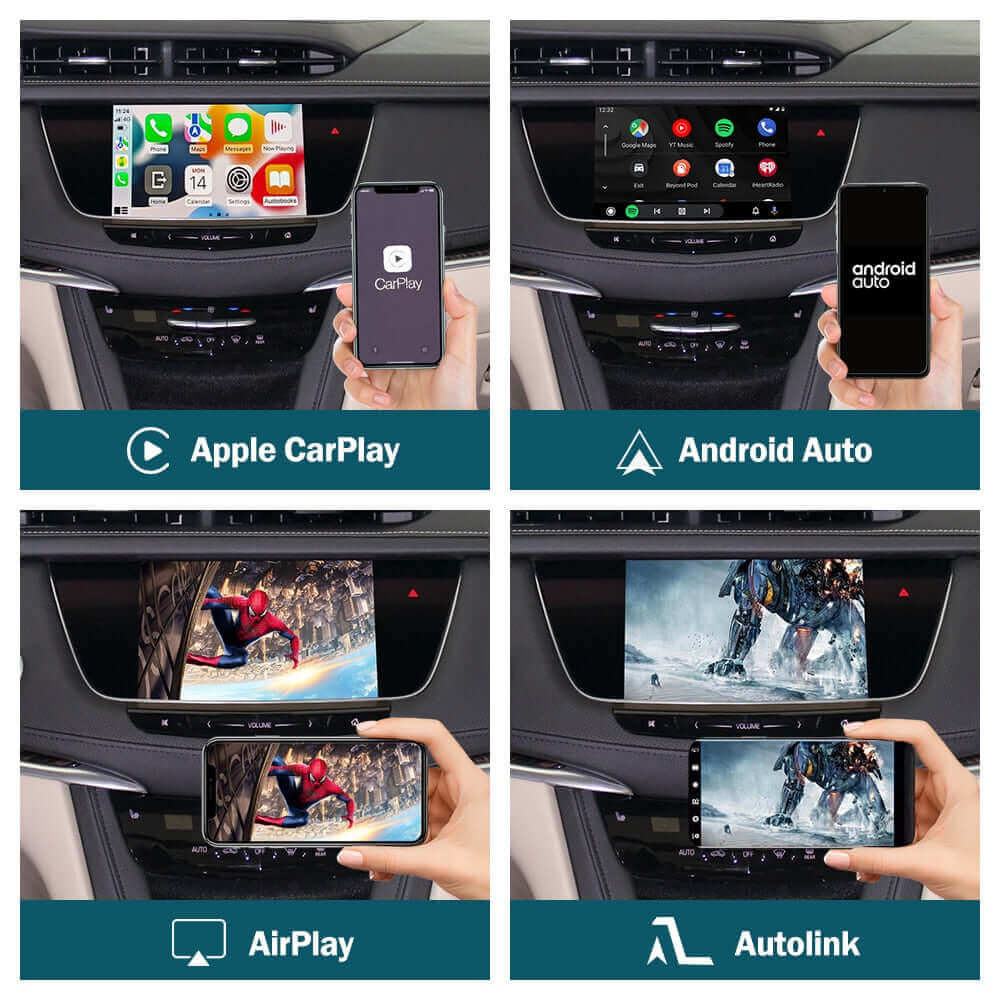 Wireless Apple CarPlay/Android Auto Upgrade Module for Cadillac XT5 XTS ATS SRX CTS 2016-2019 Buick Chevrolet