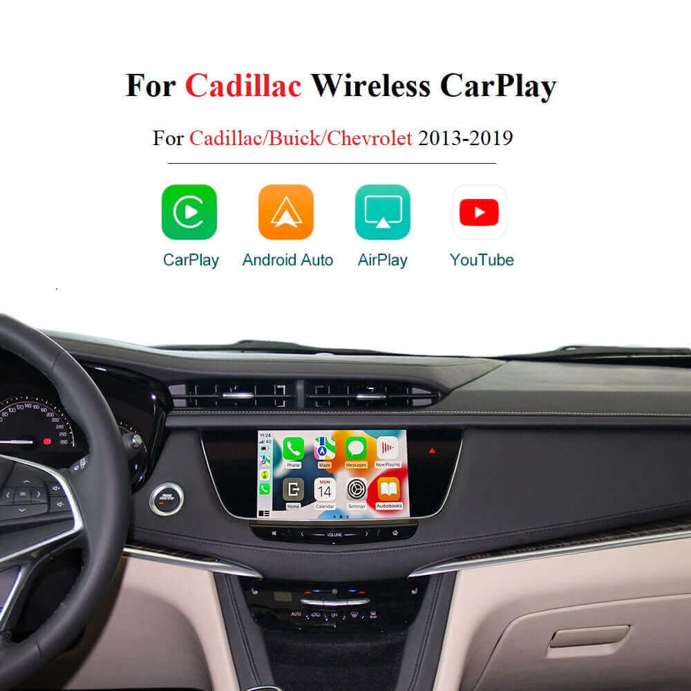 Wireless Apple CarPlay/Android Auto Upgrade Module for Cadillac XT5 XTS ATS SRX CTS 2016-2019 Buick Chevrolet
