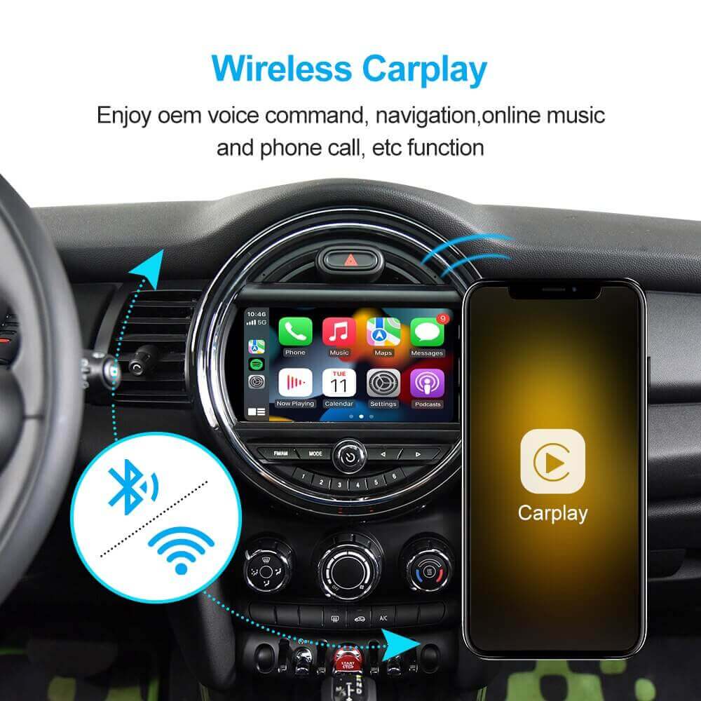 Wireless CarPlay/Android Auto Module for Mini Cooper R56 R57 F55 F56 F57 F54 R55 Countryman F60 R60 Paceman R61 Mirror Link for Evo