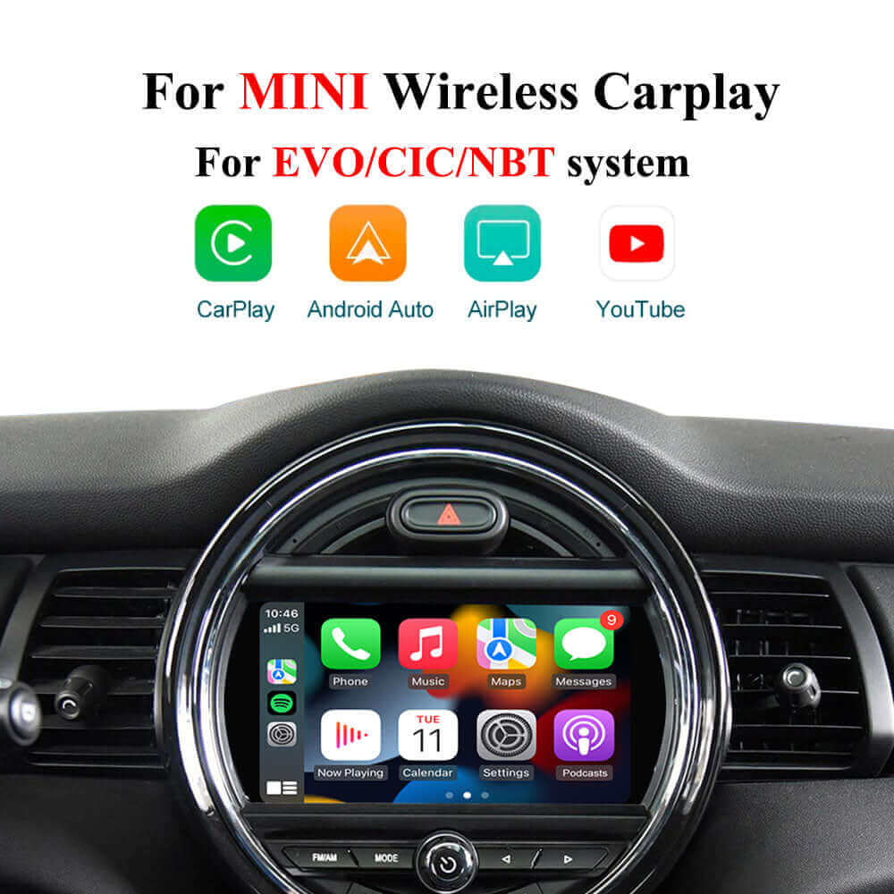 Wireless Carplay/Android Auto Module for MINI Cooper R56 R57 F55 F56 ...