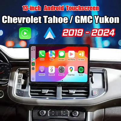 Chevrolet Tahoe / GMC Yukon (2019–2024) 13" Android Car Screen Upgrade | Wireless CarPlay & Android Auto | Retains OEM System