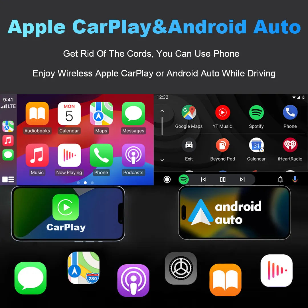 Wireless Apple Carplay & Android Auto for Ferrari 458 (F142) 488 (F142M) F12Berlinetta (F152) F8 (F142MFL) 812 Superfast (F152M) GTC4Lusso (F151M) Portofino (F164) Roma (F169) 296 (F171) SF90 (F173) California T (F149M) 2009-2025
