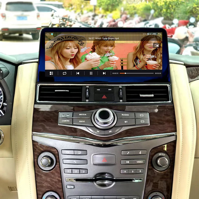 12.3 inch Android Car Radio For Infiniti QX56 QX80 Nissan Amanda Patrol Y62 2010-2020 Car Stereo CarPlay Multimedia Player