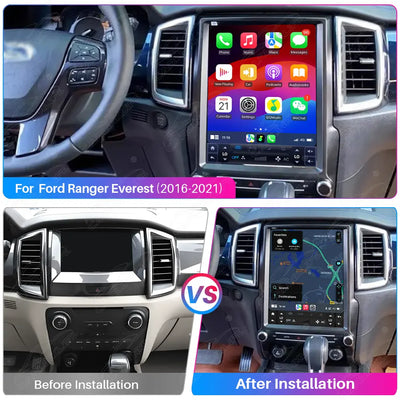 Ford Ranger Everest 2016-2021 12.1" Android Car Stereo Apple CarPlay Android Auto Screen Upgrade