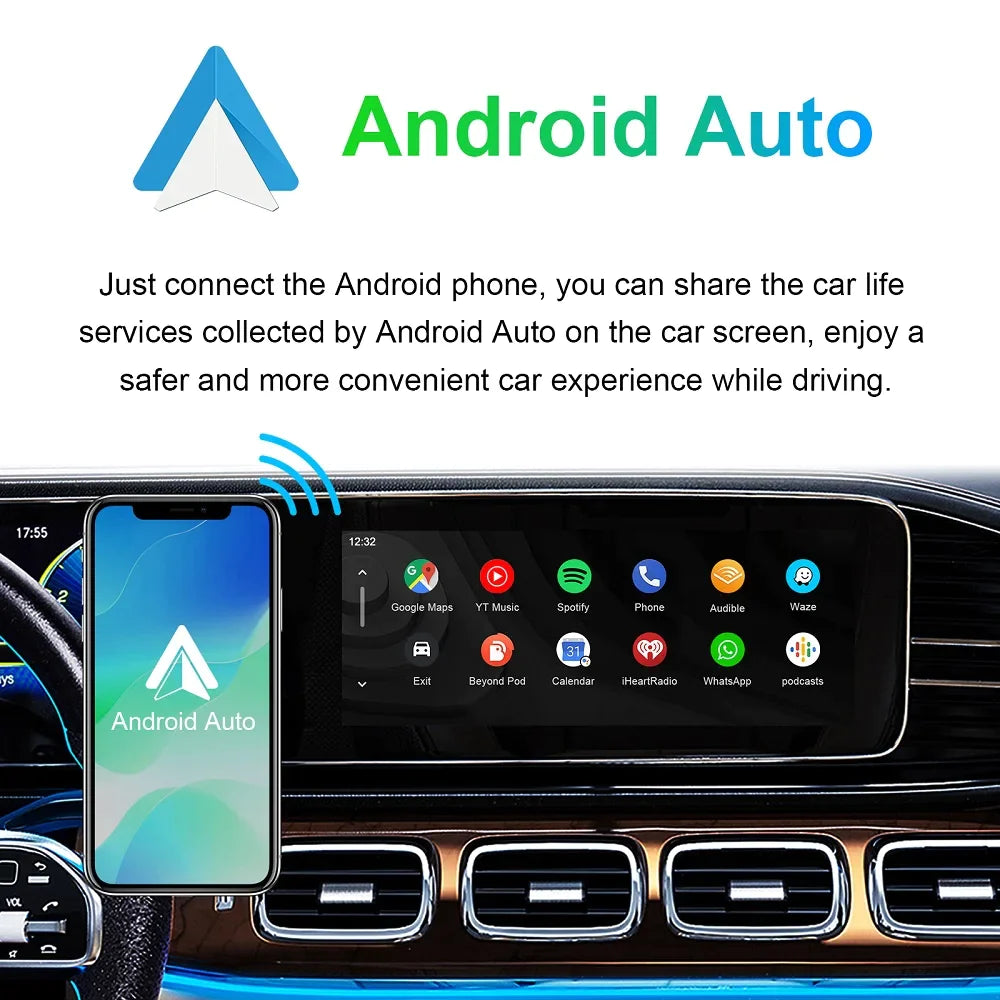 Full Screen Wireles Carplay For Mercedes NTG 6.0 MBUX W247/GLB X247/GLA (H247) Radio Navi Update CarPlay/Android Auto Interface Module Box