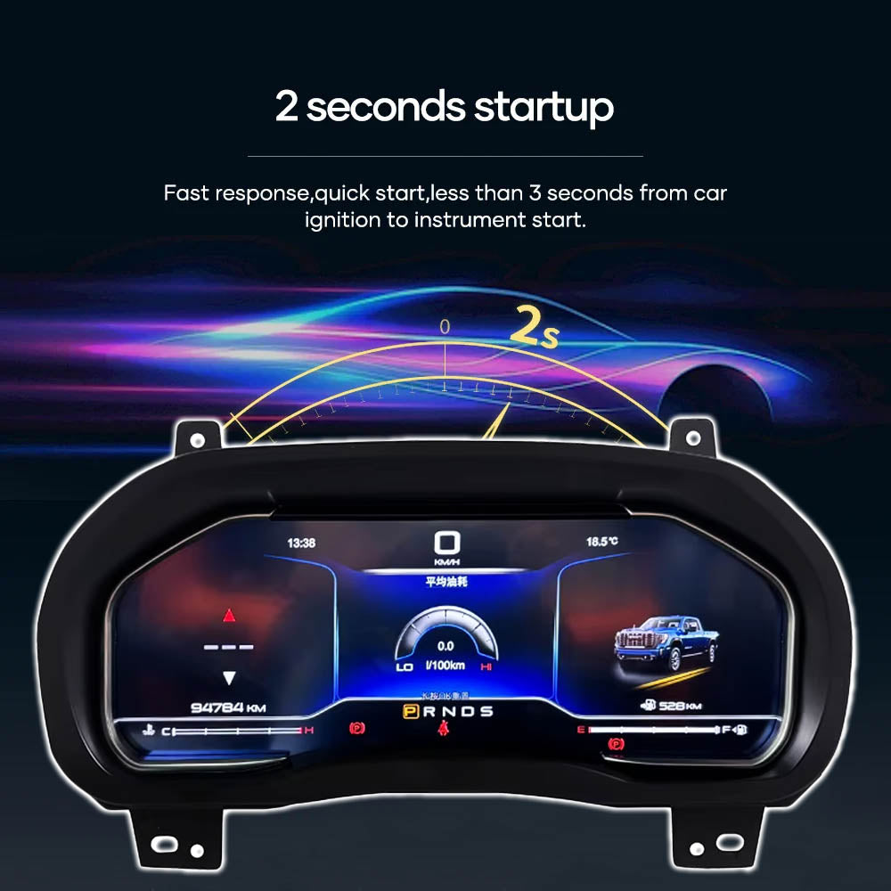 LCD Digital Cluster For Chevrolet Silverado 2013-2019/GMC-SIERRA 2014-2019 Linux Digital LCD Dashboard Instrument Gauge Cluster