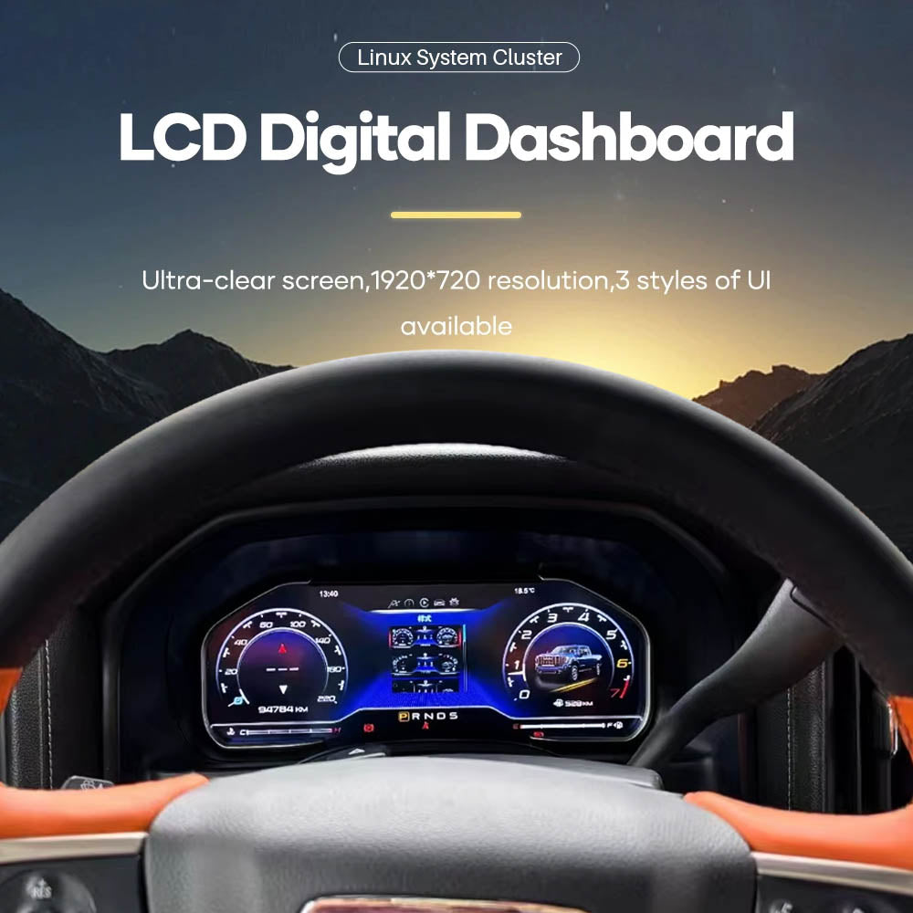 LCD Digital Cluster For Chevrolet Silverado 2013-2019/GMC-SIERRA 2014-2019 Linux Digital LCD Dashboard Instrument Gauge Cluster