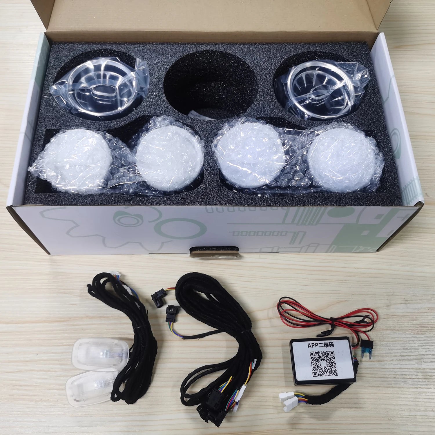 Mercedes-Benz AMG GT W290 2015-2018 64 Colors Ambient Light Front Air Vent Turbine